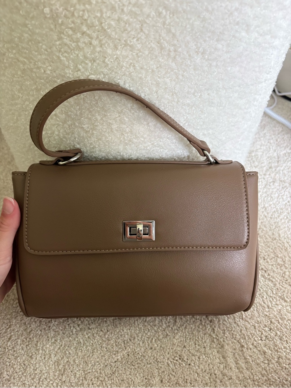 Walter Baker Taupe Top-Handle Shoulder Bag